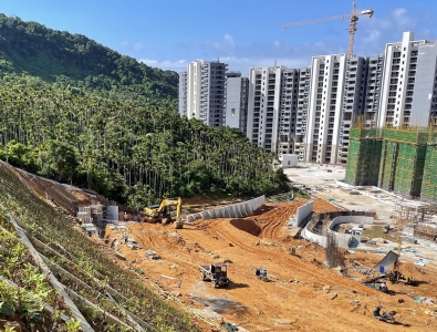 华润万宁石梅湾25#地块C区北侧山体支护工程（海南▪万宁）