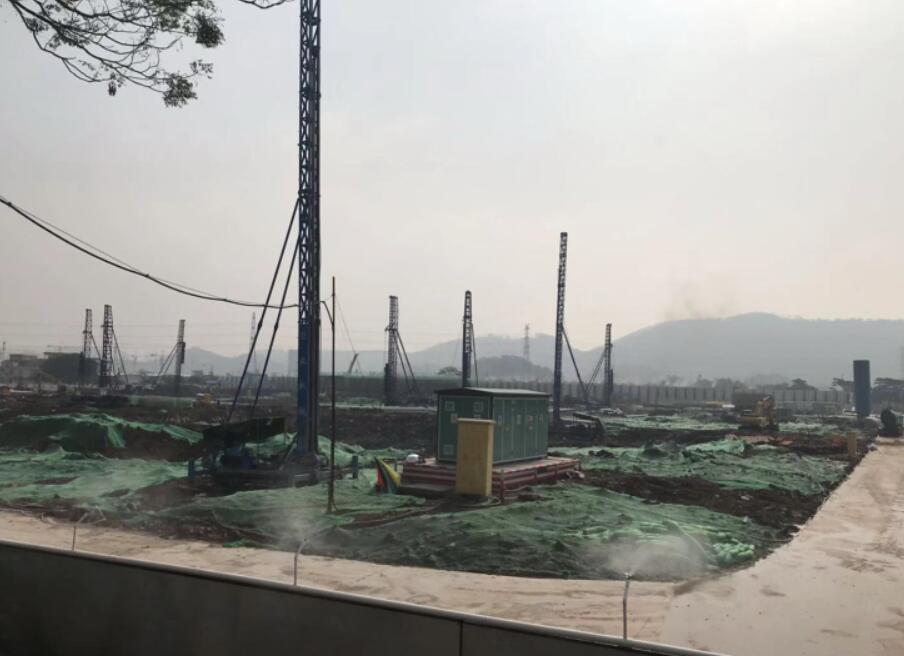 江门万象华府项目桩基、基坑支护及土石方工程2018年12月20日现场纪事