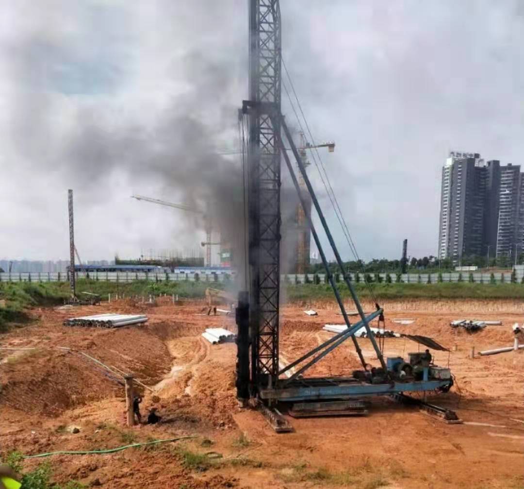 文头岭鹿江沥项目一二期基坑支护及一、二期桩基础工程-现场情况