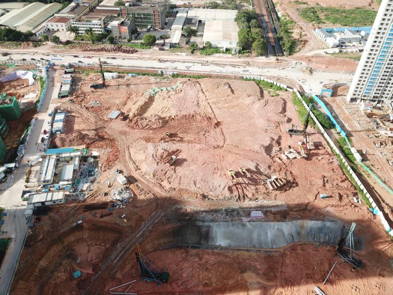 文头岭鹿江沥项目三四期项目2020年6月16日施工现场