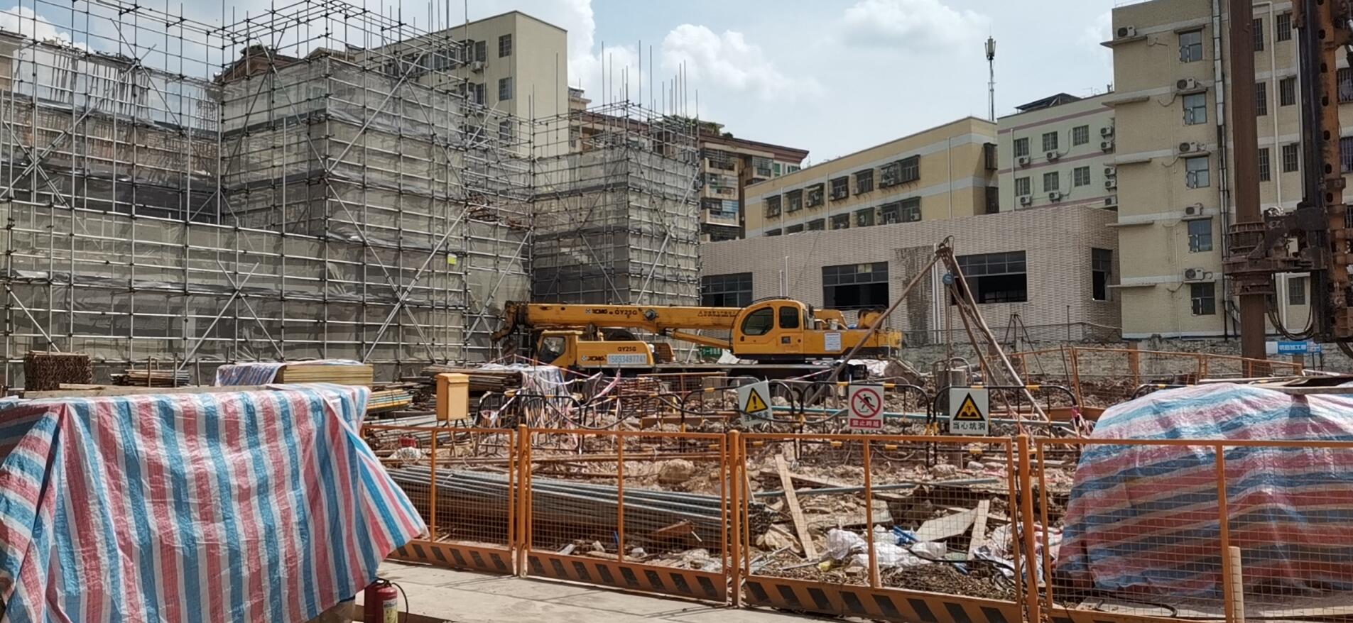 广州万溪丹桂园项目施工现场