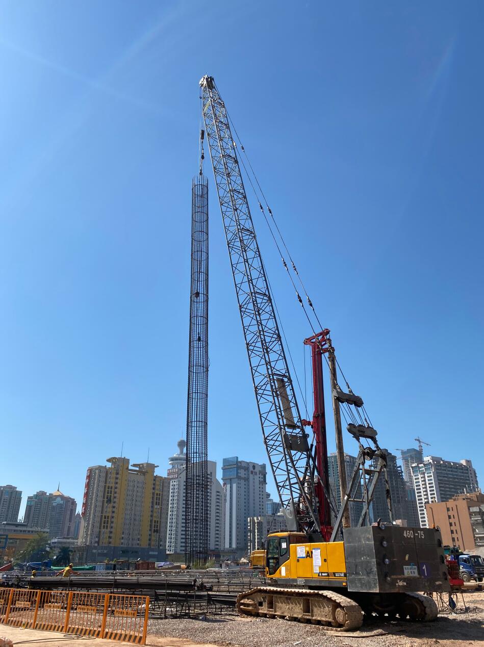 深圳湖贝 A1、A2 地块项目基坑支护工程2020年12月14日施工现场