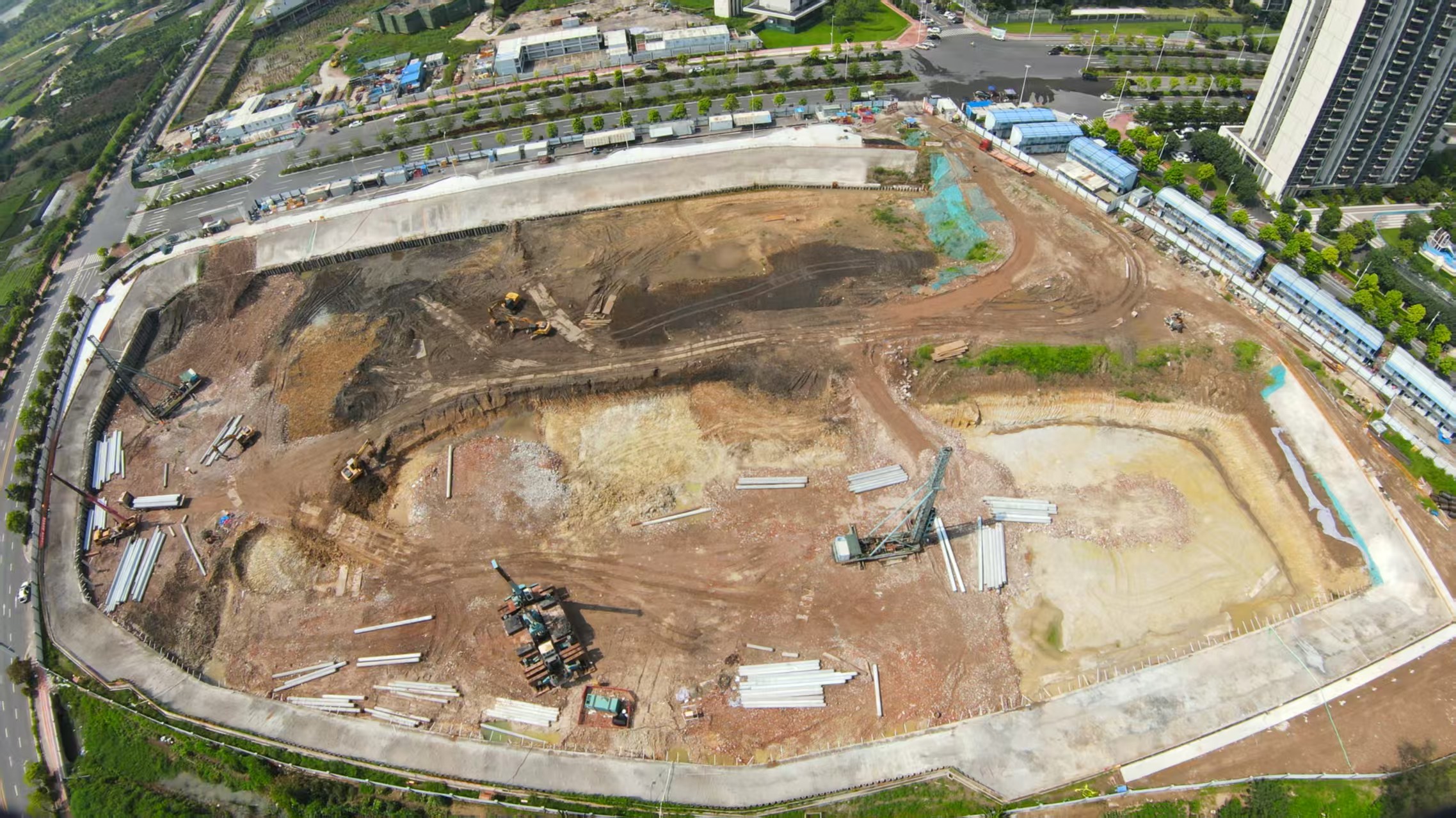 广佛公司佛山璞悦山医院地块桩基工程2025.7.1-7.6施工剪影