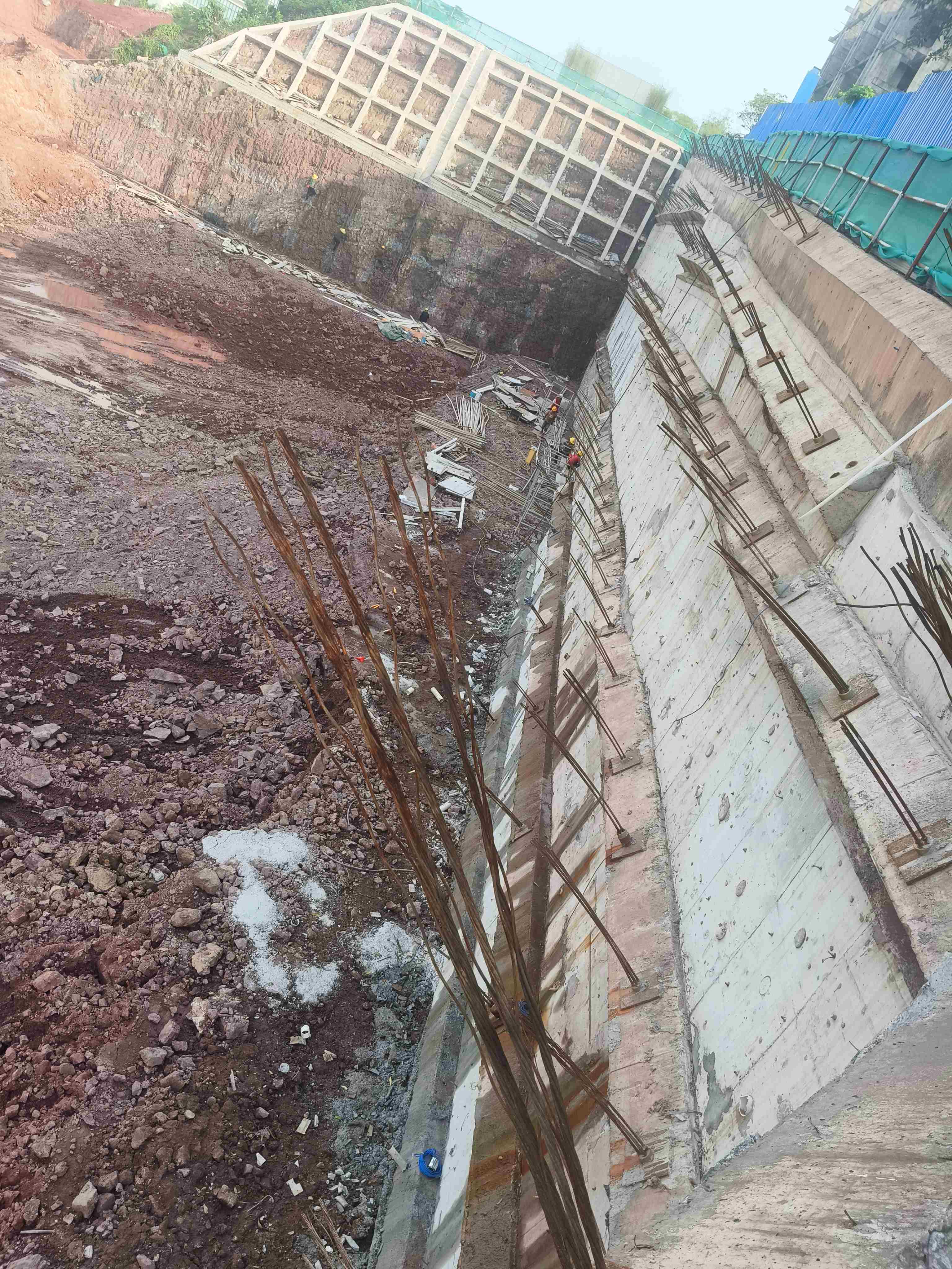 星河仲恺冠誉府21、22地块及洋里公园基坑支护工程2025.7.14-7.20施工剪影