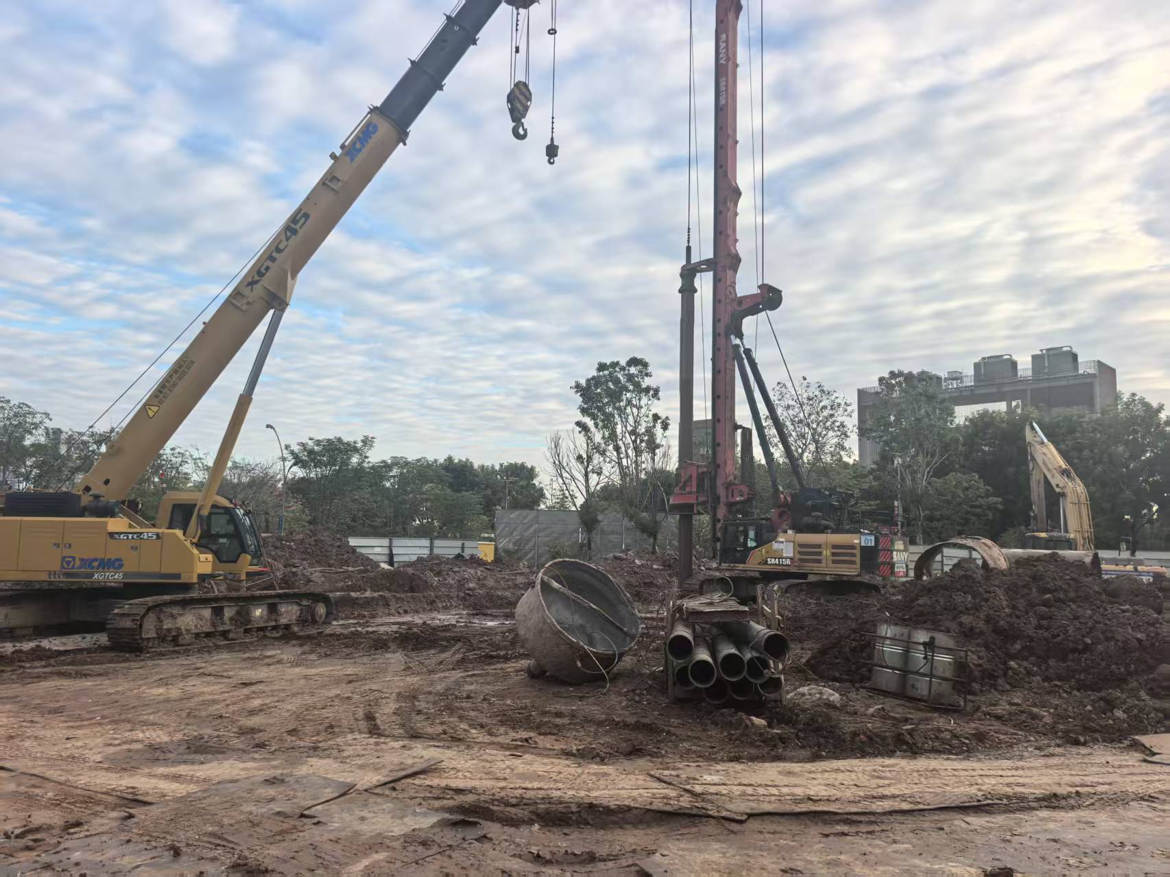 牡丹苑一期项目基坑工程2025.11.17-11.23施工剪影