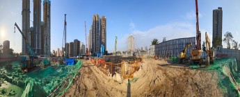 华润光明润宏城二期02-12地块桩基支护工程2024.12.16-12.22施工剪影