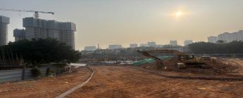 越秀地产里仁洞村F1-1地块基坑、桩基础工程2025.2.12-2.16施工剪影