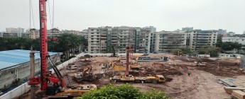 越秀海珠区 AH020216 地块项目2025.2.12-2.18施工剪影