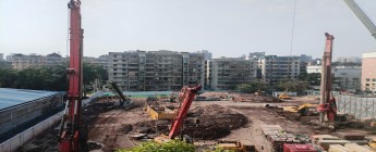 越秀海珠区AH020216地块项目2025.2.18-2.23施工剪影
