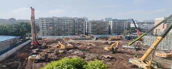 越秀海珠区AH020216地块项目2025.2.24-3.2施工剪影